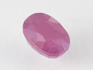 Bangkok Ruby Stone (Manik) 11.75 Carat (12.91 Ratti) top view, natural red oval cut gemstone