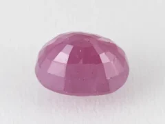 Bangkok Ruby Stone (Manik) 11.75 Carat (12.91 Ratti) back view with pavilion facets visible