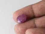 Bangkok Ruby Stone (Manik) 11.8 Carat (12.97 Ratti) in hand for real size and colour reference