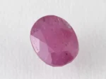 Bangkok Ruby Stone (Manik) 3.4 Carat (3.74 Ratti) side profile showing depth and crown height