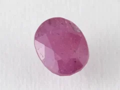 Bangkok Ruby Stone (Manik) 3.4 Carat (3.74 Ratti) side profile showing depth and crown height