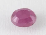 Bangkok Ruby Stone (Manik) 3.4 Carat (3.74 Ratti) back view with pavilion facets visible