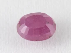 Bangkok Ruby Stone (Manik) 3.4 Carat (3.74 Ratti) back view with pavilion facets visible