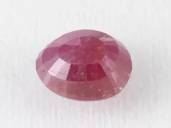 Bangkok Ruby Stone (Manik) 3.5 Carat (3.85 Ratti) back view with pavilion facets visible