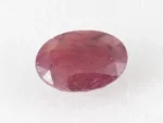 Bangkok Ruby Stone (Manik) 4.65 Carat (5.11 Ratti) top view, natural red oval cut gemstone
