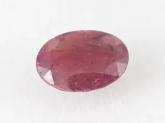 Bangkok Ruby Stone (Manik) 4.65 Carat (5.11 Ratti) top view, natural red oval cut gemstone