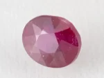 Bangkok Ruby Stone (Manik) 4.9 Carat (5.38 Ratti) top view, natural red oval cut gemstone