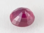 Bangkok Ruby Stone (Manik) 4.9 Carat (5.38 Ratti) back view with pavilion facets visible