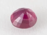 Bangkok Ruby Stone (Manik) 4.9 Carat (5.38 Ratti) back view with pavilion facets visible