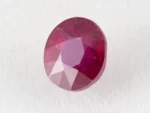 Bangkok Ruby Stone (Manik) 4.9 Carat (5.38 Ratti) side profile showing depth and crown height