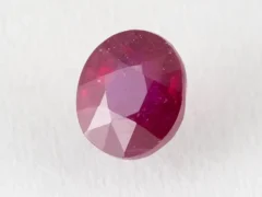 Bangkok Ruby Stone (Manik) 4.9 Carat (5.38 Ratti) side profile showing depth and crown height