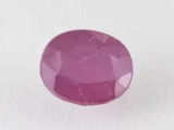 Bangkok Ruby Stone (Manik) 5.05 Carat (5.55 Ratti) side profile showing depth and crown height
