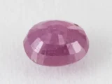 Bangkok Ruby Stone (Manik) 5.05 Carat (5.55 Ratti) back view with pavilion facets visible