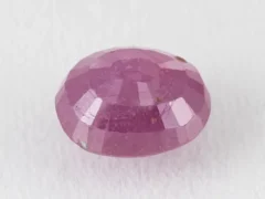 Bangkok Ruby Stone (Manik) 5.05 Carat (5.55 Ratti) back view with pavilion facets visible