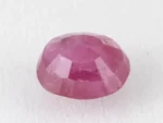 Bangkok Ruby Stone (Manik) 5.05 Carat (5.55 Ratti) back view with pavilion facets visible
