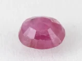 Bangkok Ruby Stone (Manik) 5.05 Carat (5.55 Ratti) back view with pavilion facets visible