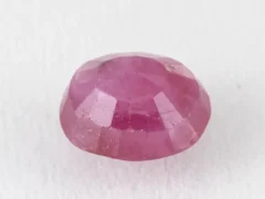 Bangkok Ruby Stone (Manik) 5.05 Carat (5.55 Ratti) back view with pavilion facets visible