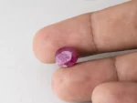 Bangkok Ruby Stone (Manik) 5.05 Carat (5.55 Ratti) in hand for real size and colour reference