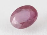Bangkok Ruby Stone (Manik) 5.45 Carat (5.99 Ratti) top view, natural red oval cut gemstone