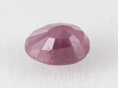 Bangkok Ruby Stone (Manik) 5.45 Carat (5.99 Ratti) back view with pavilion facets visible