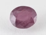 Bangkok Ruby Stone (Manik) 6.75 Carat (7.42 Ratti) top view, natural red oval cut gemstone