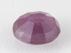 Bangkok Ruby Stone (Manik) 6.75 Carat (7.42 Ratti) back view with pavilion facets visible
