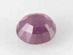 Bangkok Ruby Stone (Manik) 6.9 Carat (7.58 Ratti) back view with pavilion facets visible