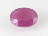 Bangkok Ruby Stone (Manik) 7.05 Carat (7.75 Ratti) top view, natural red oval cut gemstone