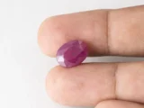 Bangkok Ruby Stone (Manik) 7.05 Carat (7.75 Ratti) in hand for real size and colour reference