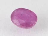 Bangkok Ruby Stone (Manik) 7.9 Carat (8.68 Ratti) top view, natural red oval cut gemstone