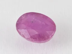 Bangkok Ruby Stone (Manik) 7.9 Carat (8.68 Ratti) top view, natural red oval cut gemstone