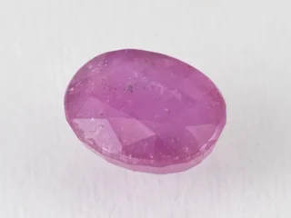 Bangkok Ruby Stone (Manik) 7.9 Carat (8.68 Ratti) top view, natural red oval cut gemstone