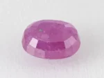 Bangkok Ruby Stone (Manik) 7.9 Carat (8.68 Ratti) back view with pavilion facets visible