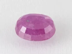 Bangkok Ruby Stone (Manik) 7.9 Carat (8.68 Ratti) back view with pavilion facets visible