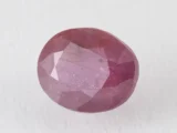 Bangkok Ruby Stone (Manik) 8.4 Carat (9.23 Ratti) side profile showing depth and crown height