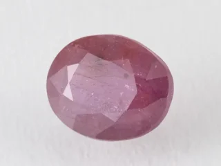 Bangkok Ruby Stone (Manik) 8.4 Carat (9.23 Ratti) side profile showing depth and crown height