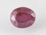 Bangkok Ruby Stone (Manik) 8.4 Carat (9.23 Ratti) top view, natural red oval cut gemstone