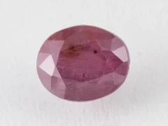 Bangkok Ruby Stone (Manik) 8.4 Carat (9.23 Ratti) top view, natural red oval cut gemstone