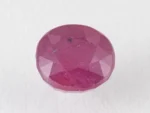 Bangkok Ruby Stone (Manik) 8.75 Carat (9.62 Ratti) top view, natural red oval cut gemstone