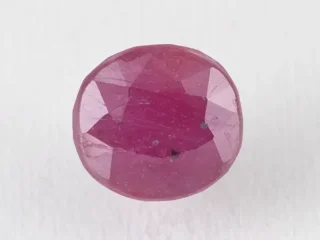 Bangkok Ruby Stone (Manik) 8.75 Carat (9.62 Ratti) side profile showing depth and crown height