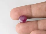Bangkok Ruby Stone (Manik) 8.75 Carat (9.62 Ratti) in hand for real size and colour reference