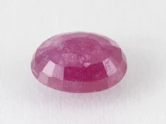 Bangkok Ruby Stone (Manik) 8.8 Carat (9.67 Ratti) back view with pavilion facets visible