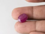 Bangkok Ruby Stone (Manik) 8.8 Carat (9.67 Ratti) in hand for real size and colour reference