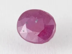 Bangkok Ruby Stone (Manik) 8.95 Carat (9.84 Ratti) top view, natural red oval cut gemstone