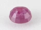 Bangkok Ruby Stone (Manik) 8.95 Carat (9.84 Ratti) back view with pavilion facets visible