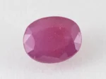 Bangkok Ruby Stone (Manik) 9.25 Carat (10.16 Ratti) top view, natural red oval cut gemstone