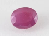 Bangkok Ruby Stone (Manik) 9.25 Carat (10.16 Ratti) top view, natural red oval cut gemstone
