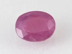 Bangkok Ruby Stone (Manik) 9.25 Carat (10.16 Ratti) side profile showing depth and crown height