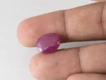 Bangkok Ruby Stone (Manik) 9.25 Carat (10.16 Ratti) in hand for real size and colour reference