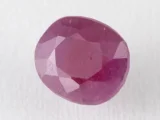Bangkok Ruby Stone (Manik) 9.3 Carat (10.22 Ratti) top view, natural red oval cut gemstone